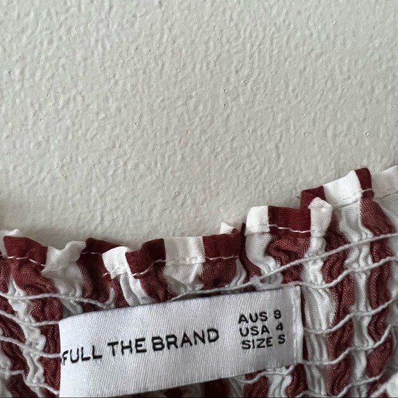 Faithful The Brand Suki Striped Smocked Midi Dress - Picture 7 of 7